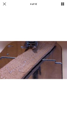 White Sewing Machine 6477 Heavy Duty Upholstry Denim Leather Serviced.