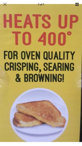 REHEATZA MICROWAVE CRISPER CERAMIC NON STICK COATING PERFECTLY CRISP FOODS NEW