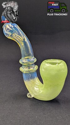4'' Inch Tobacco Sherlock Glass Bowl Pipe GR