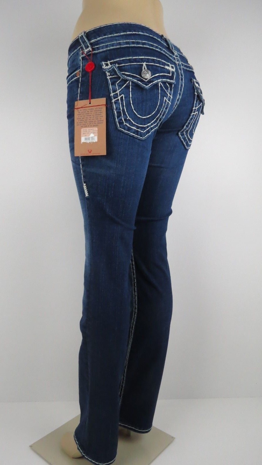 Pre-owned True Religion Billy Super T Women Jeans, Chesapeake, Size 26, In Blue