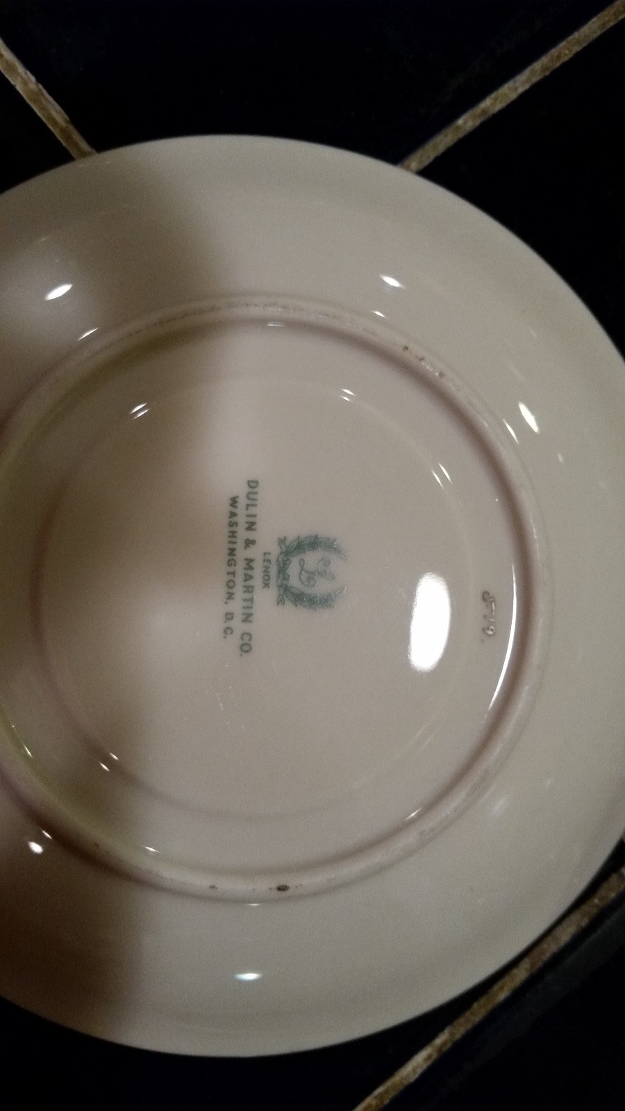 Vintage 1930-1940's Gold Rimmed Lennox China Set with glassware