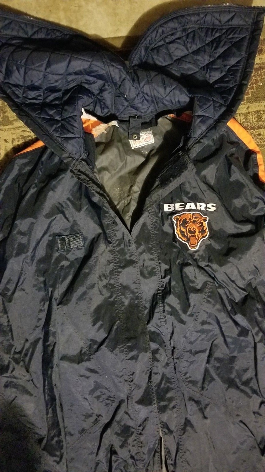 Chicago Bears game used - worn Sideline jacket