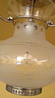 Vintage Lighting 1930s foyer fixture by Lightolier