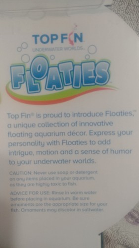 Top Fin Floating Aquarium Decor Floating Planet for Fish tanks NEW