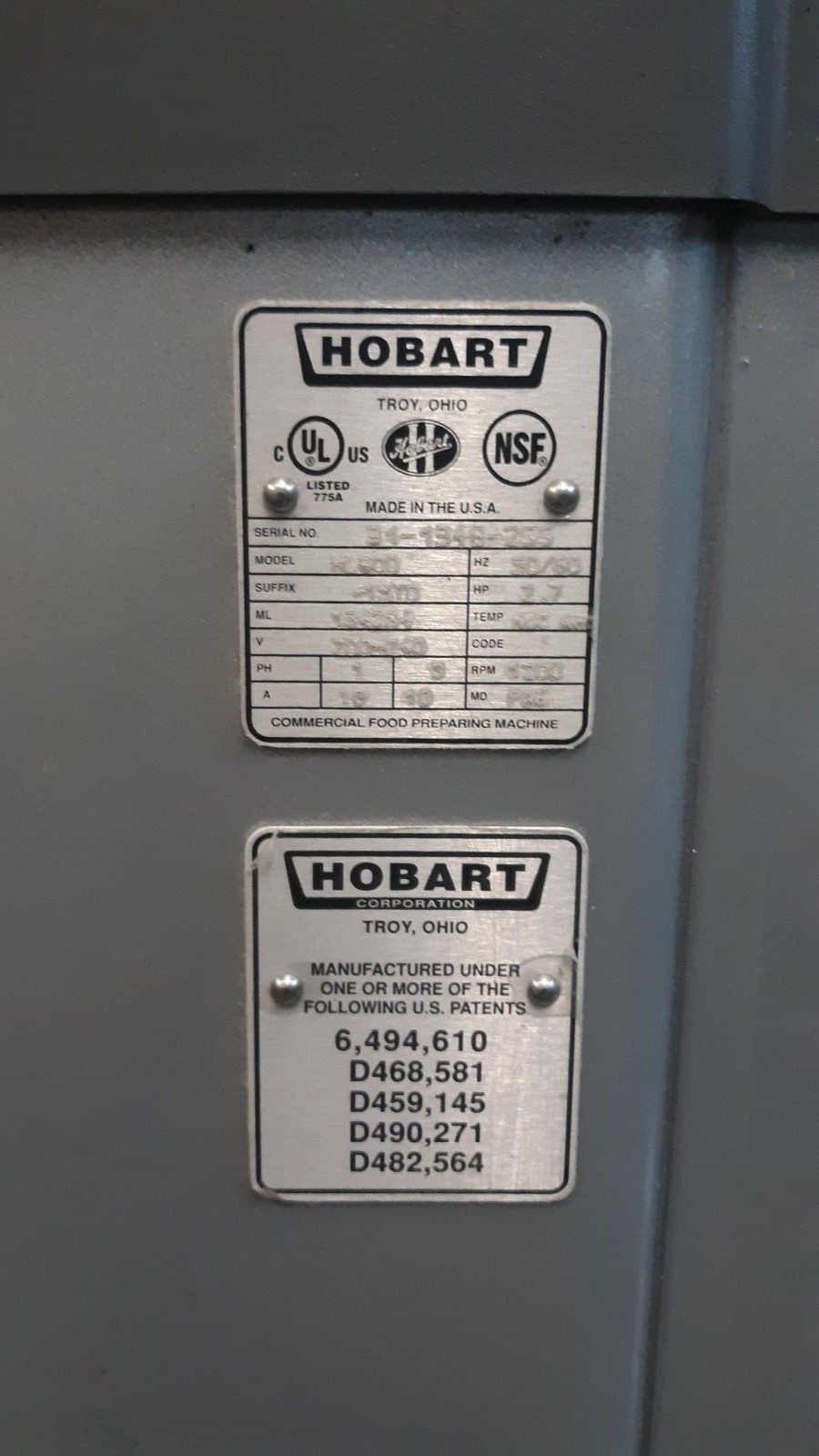 *USED* Hobart HL-600 Legacy 60qt Dough Mixer w/ Bowl & Attachments - 1 Phase