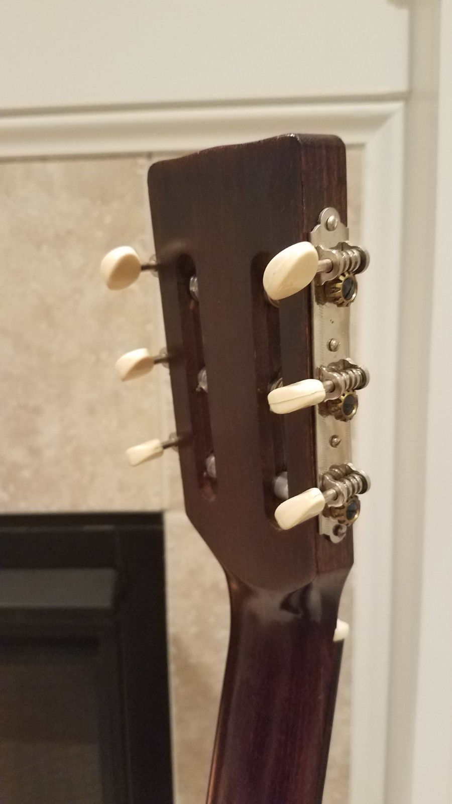 1966 Harmony H173 nylon string guitar and case.