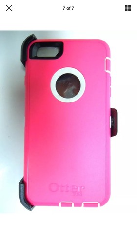 UPC 660543358329 product image for Otterbox Iphone 6 Plus Neon Rose Pink White Defender Case+holster Clip | upcitemdb.com