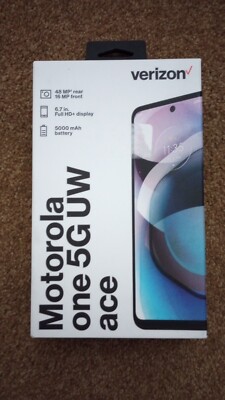 Motorola One 5G UW Ace, Volcanic Gray (Verizon), Prepaid