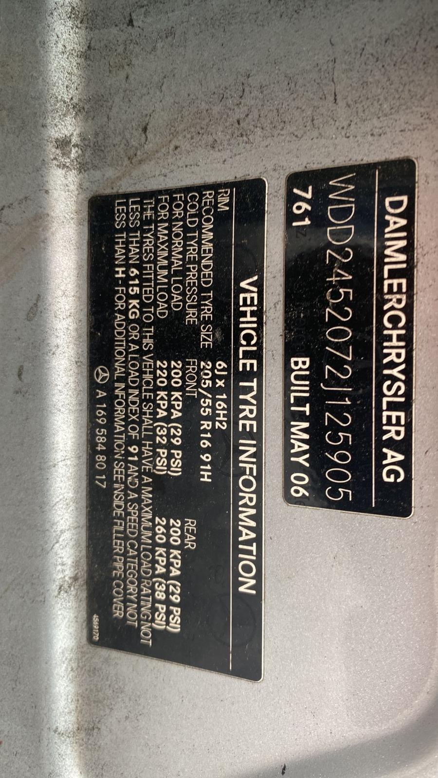 MERCEDES BENZ B CLASS W245 11/2005-06/2011 RIGHT TAILLIGHT - thumbnail 2