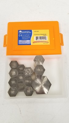 Learning Resources LER 2423 Customary Weight Set 13pcs Set Hexagon Shaped