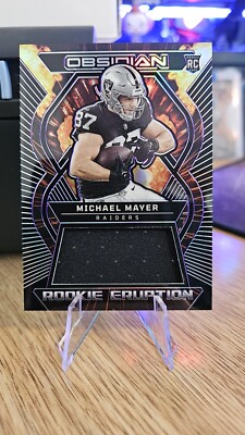 2023 Panini Obsidian MICHAEL MAYER Rookie Eruption Jersey Patch Purple /75