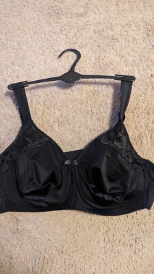 38B  MARKS & SPENCERS FLORAL EMBROIDERED BLACK TOTAL SUPPOR  BRA  NEW