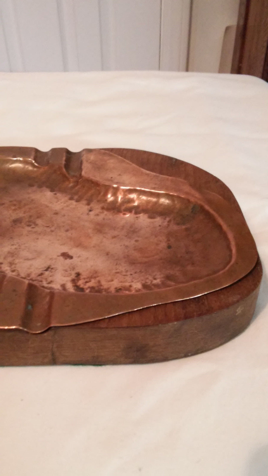 Arts & Crafts Hammered Copper Ashtray
