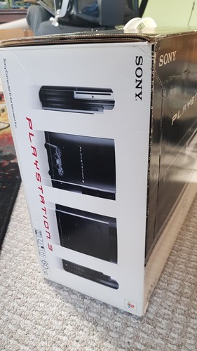 PS3 Clear Black CECHA 60GB Console Box PlayStation 3 Fat