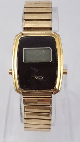 Vintage Timex Gold Tone Quartz Digital Ladies K Cell Watch
