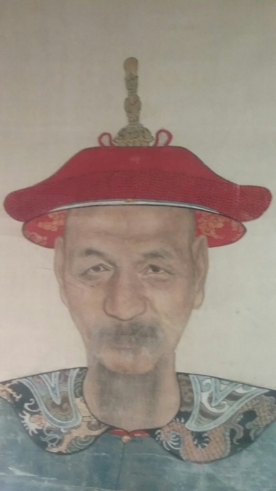 18th-19th Century Emperor Kangxi Painting on Xuan Paper Restoration Project