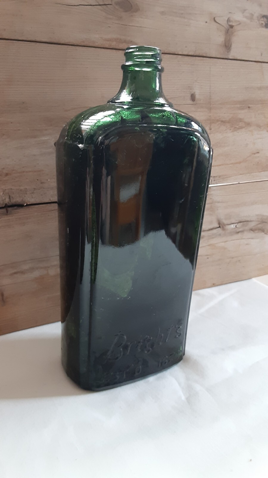 Bright's Since 1874 Green Glass Bottle Vintage | eBay