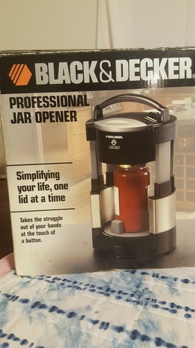 New Black & Decker Lids Off Electric Professional Jar Opener JW200BM