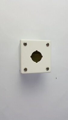 Hoffman E-1PB 30mm Pushbutton Enclosure White New No Box