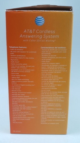 AT&T Cordless Answering System Talking Caller ID Call Waiting Cordless CRL32102