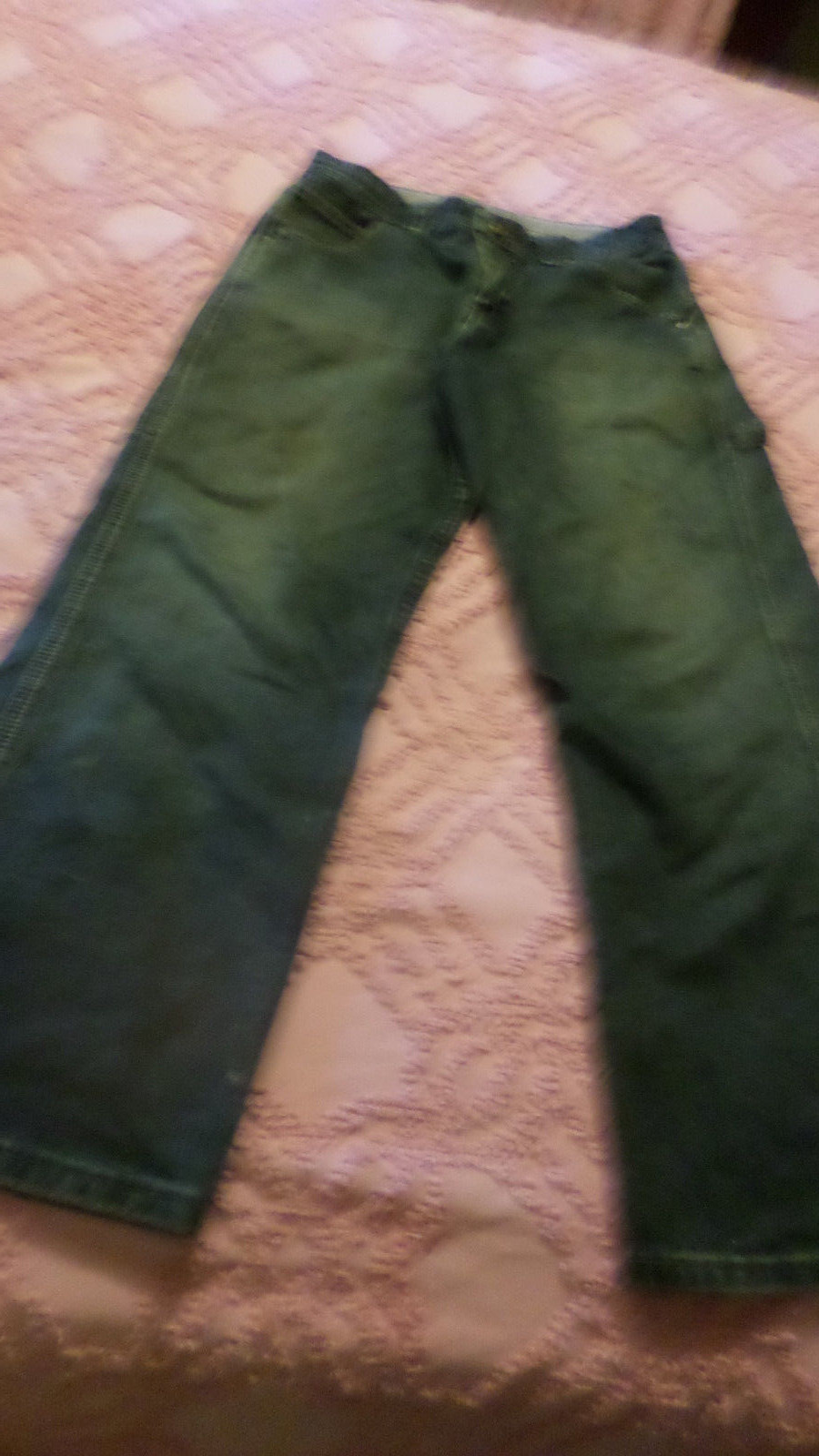 BOYS SZ 16H LEE DUNGAREE CARPENTER ADJUSTABLE WAISTJEANS GUC