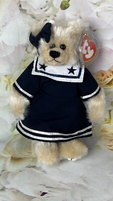 Ty The Attic Treasures Bear Collection BREEZY Nautical Girl Sailor TAGS 1993