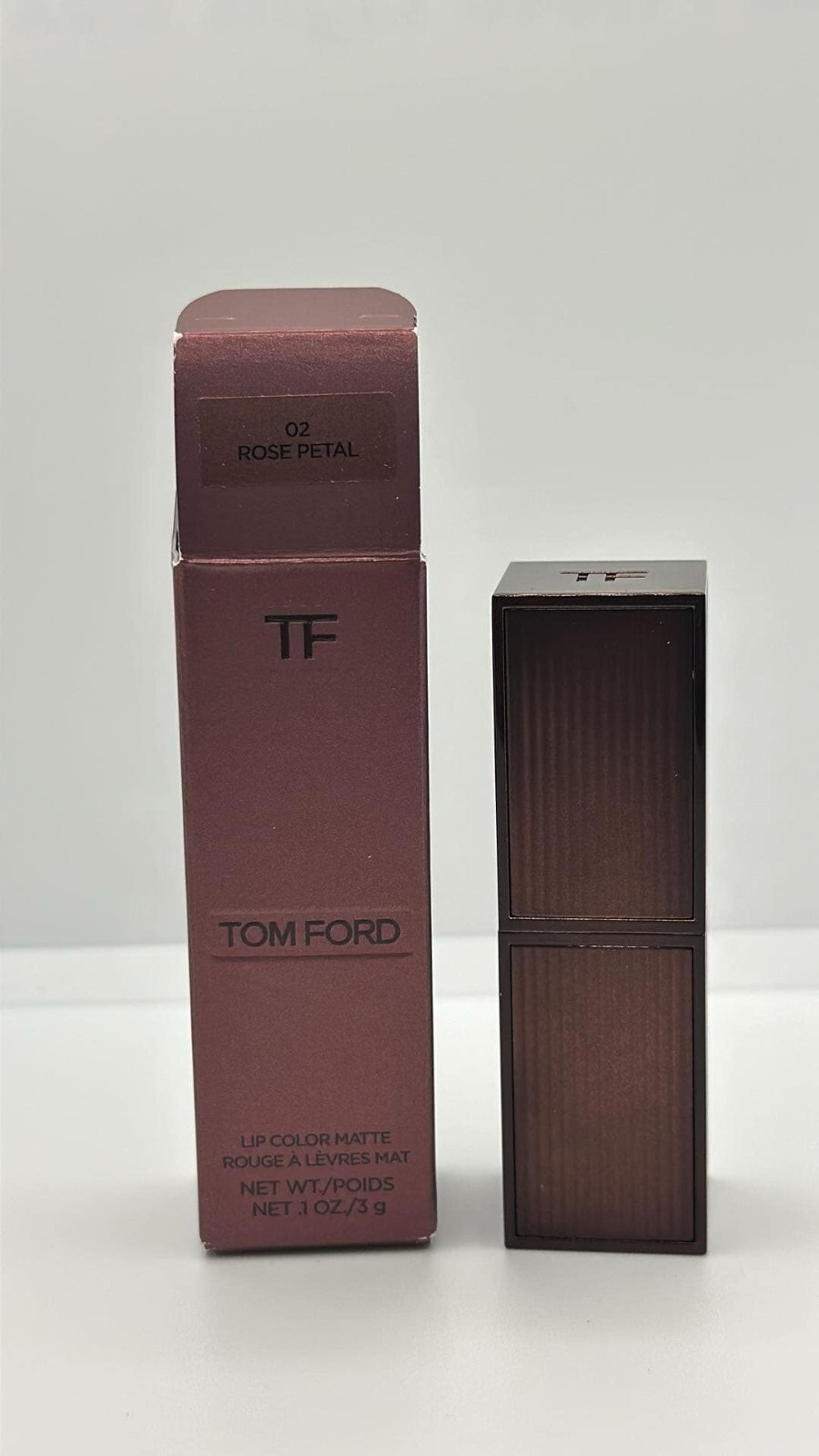 Tom Ford Lip Color Matte Lipstick 02 Rose Petal .1oz 3g | eBay