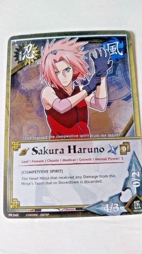 Naruto Collectible Card Game: Sakura Haruno Competitive Spirit Rare  FOIL