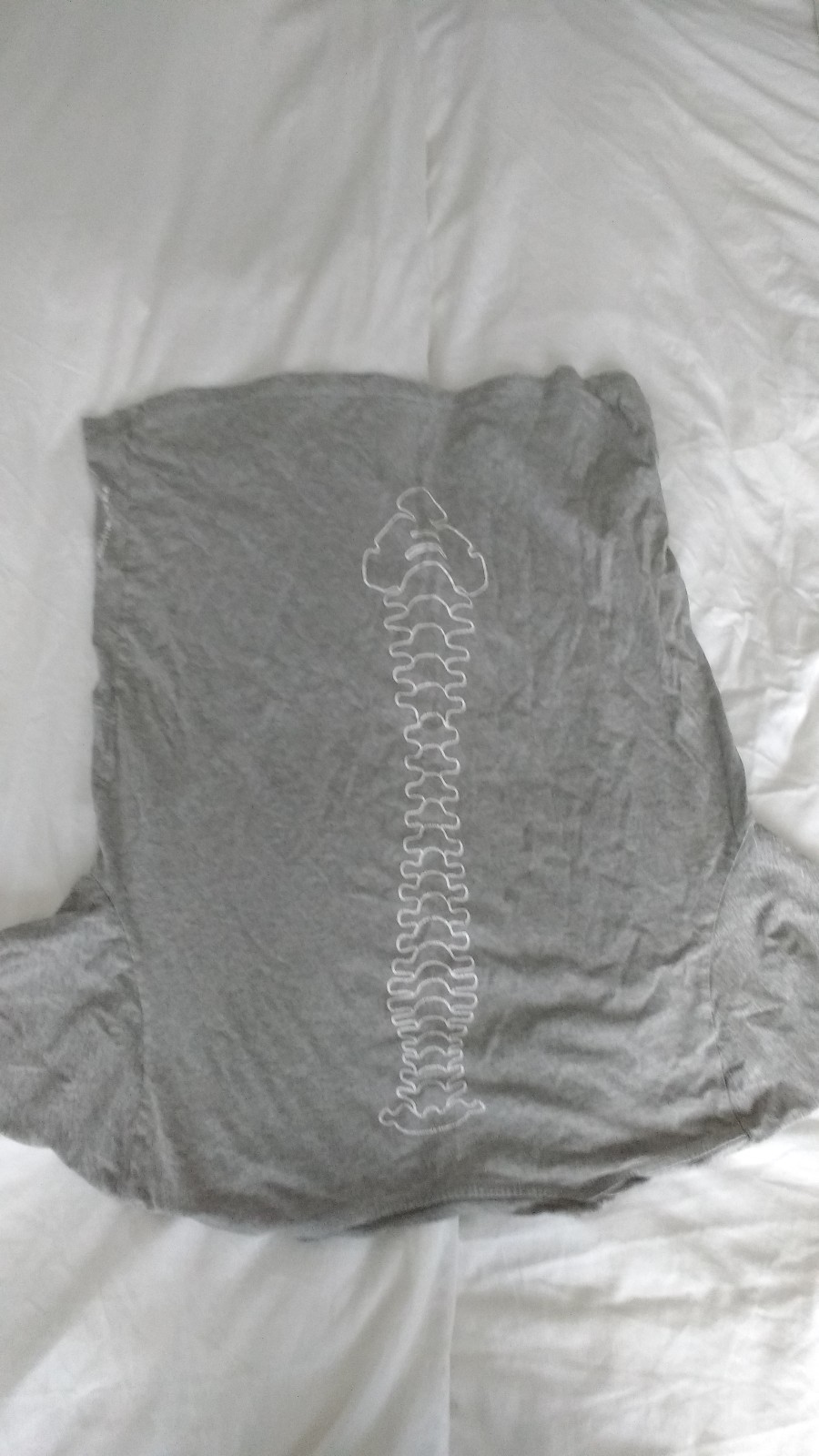 tee shirt POC gray medium spine