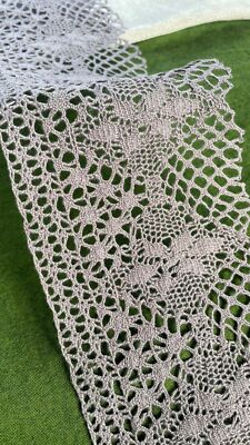 Raketenmetallic 3 7/8in Cotton Lace Trims Nichtelastisch Fabric Crochet Lace