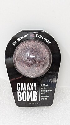Galaxy Bomb Da Bomb Fun Size Black Amber Bath Fizzer With Surprise Inside