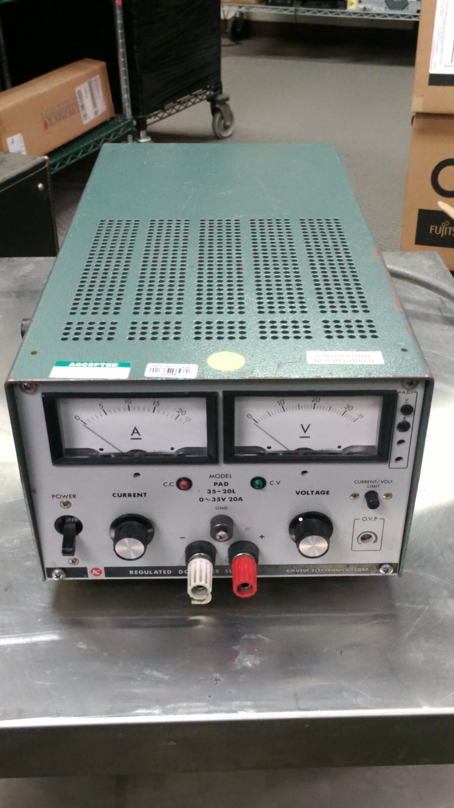 電源菊水 　PAD-35-20L　0〜35V 20A 　高性能コンパクト 中古】直流安定化電源 PAD35-20L 菊水電子工業 KIKUSUI 0〜35V/0