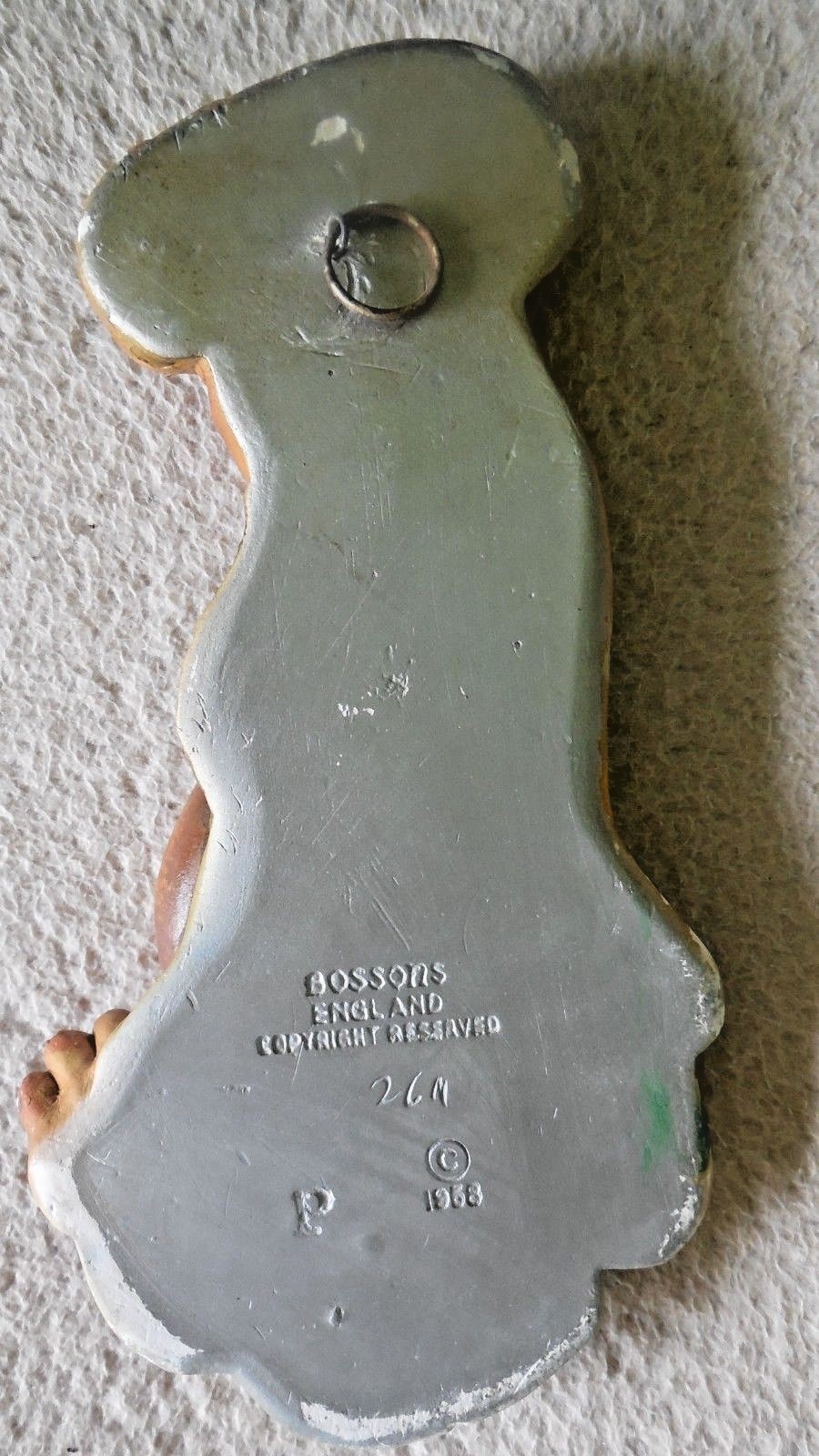 Vintage Bossons Head Snake Charmer wall hanging