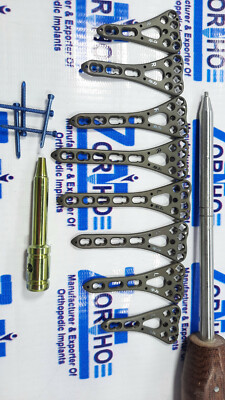 Variable Angle Distal Radius Volar Locking plate 2 to 5 L &R & screw 79 pc Titan