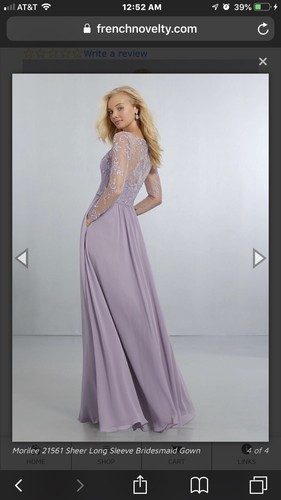 Mori Lee Bridesmaid Dress In Bordeaux Size 10