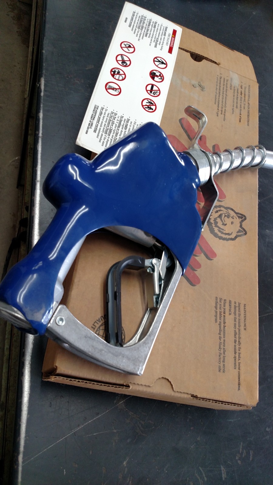 HUSKY FUEL NOZZLE 1'' BLUE GASOLINE (REBUILT)