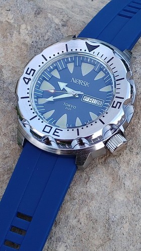 Sea Monster Watch, Norsk, Norway Tokyo Olympics Diver, Citizen quartz - Blue