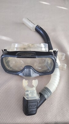 TUSA Hyperdry Imprex Mask, Imprex II Snorkel Used Set Snorkeling, Diving