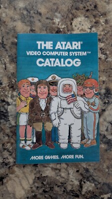 The Atari Video Game Computer System Catalog Game Program (Blue)