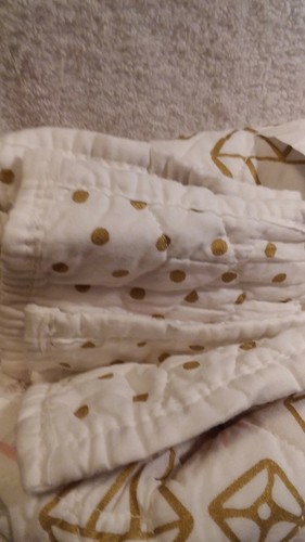 Twin Sized Pillowfort Shine Bright Cotton Quilt & Pillow Sham Diamonds Gems lot