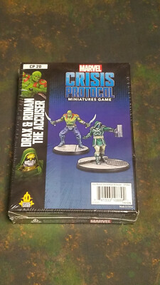 Marvel Crisis Protocol: Drax and Ronan the Accuser Asmodee Miniatures Game New!