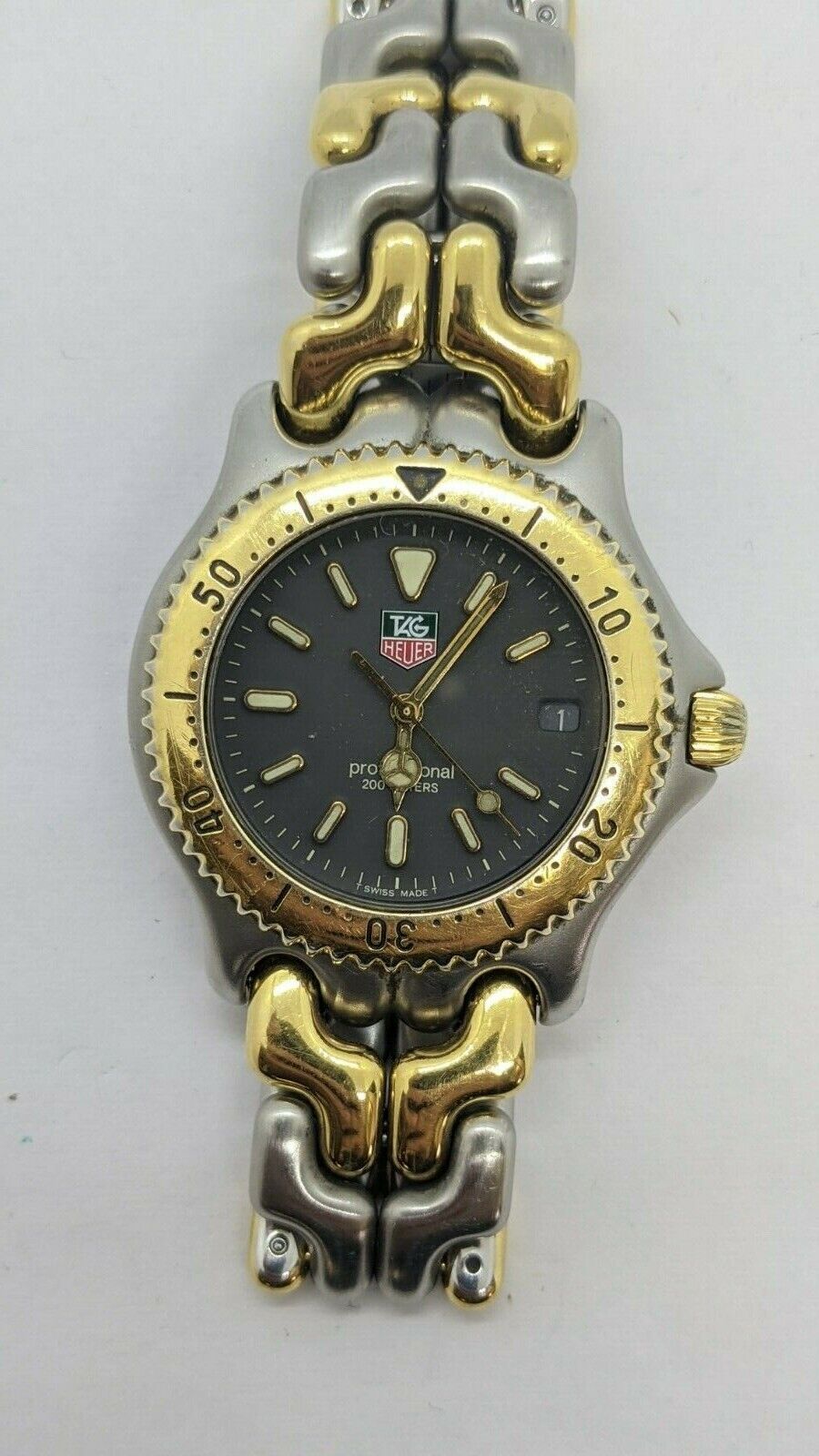 Tag Heuer Professional S95.206 Steel & Gold Quartz Watch Tag Heuer Professional S95.206 Steel & Gold Quartz Watch
