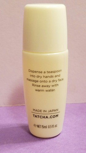 Tatcha Pure One Step Camellia Cleansing Oil Makeup Remover Popsugar .5oz Natural