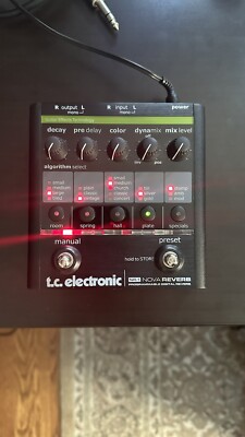 TC Electronic NR-1 Nova Reverb Pedal Electric Guitar Reverb Effects Pedal