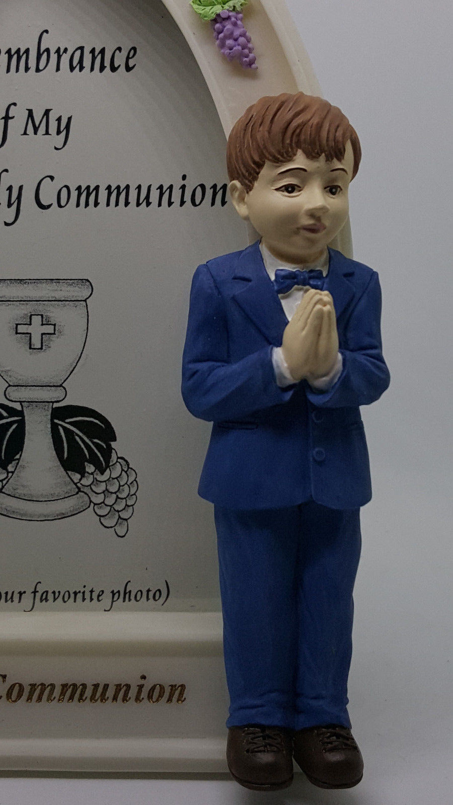 Remberance of My First Holy Communion Picture Vintage Boy Singer Photo Frame NIB