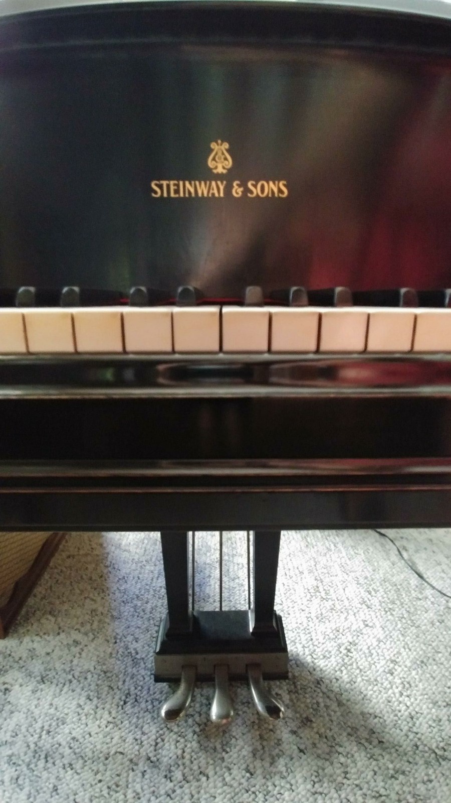 RARE 1906 STEINWAY MODEL C SEMI CONCERT GRAND PIANO