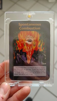 イルミナティカード　Spontaneous Combustion（自然発火） Spontaneous Combustion Card INWO Illuminati New World Order