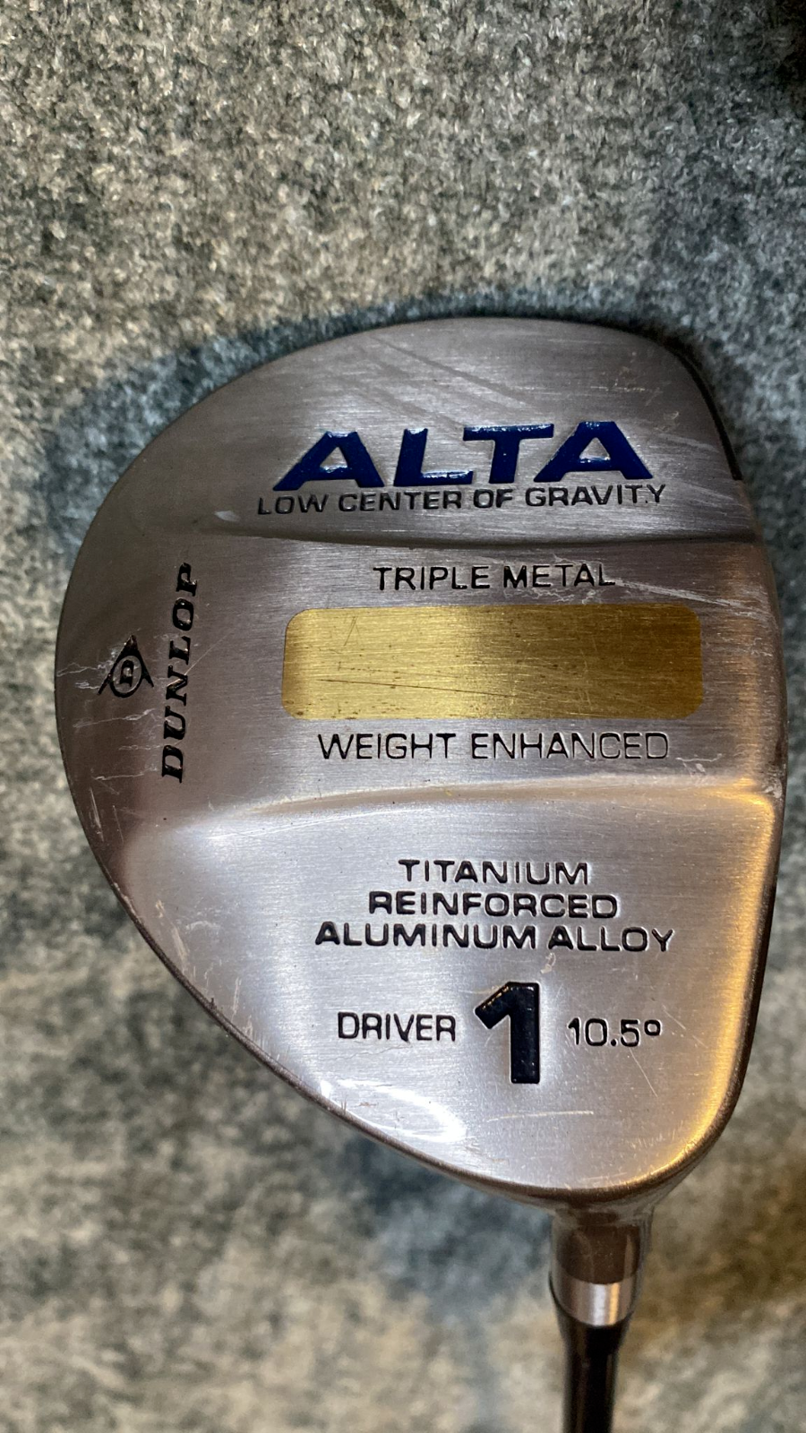 Dunlop ALTA Low Center Gravity 10.5 Golf 1 Driver RH/DN52