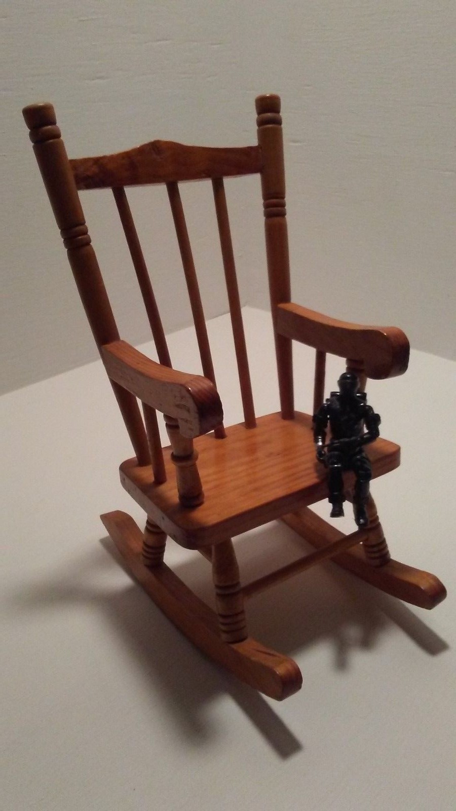 Handcrafted Miniature Wood Rocking Chair