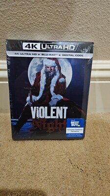 Violent Night 4k uhd, bluray steelbook BRAND NEW
